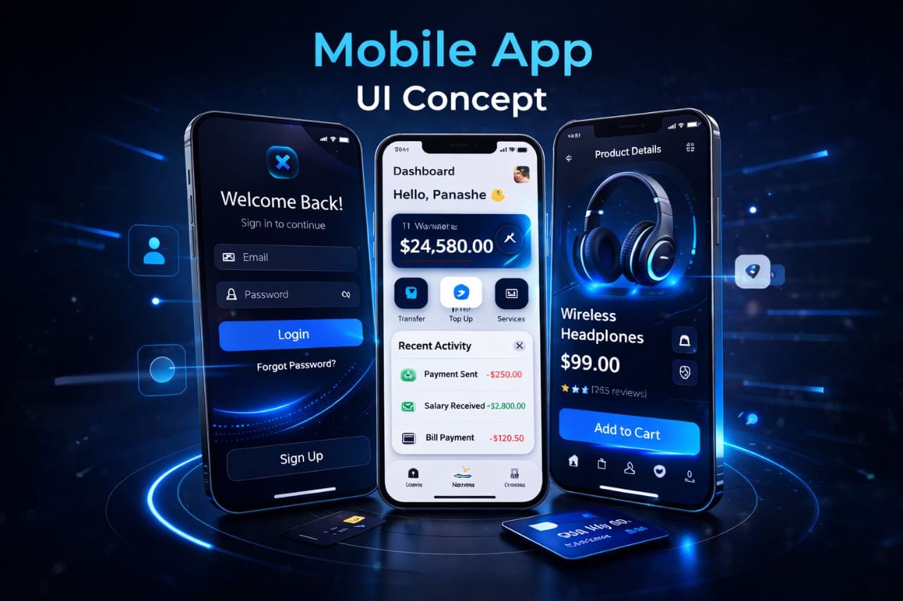 Mobile App UI Concept